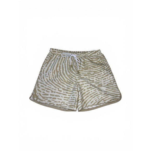 No Boundaries Other - No Boundaries Men's Swim Trunks M 32-34 Tan Zebra Print Board Shorts Lined